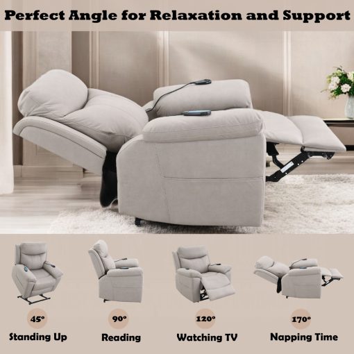 Acme Chriki Power Recliner with Lift & Heating & Massage - Image 31