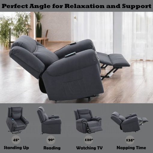 Acme Domana Power Recliner with Lift & Heating & Massage - Image 16