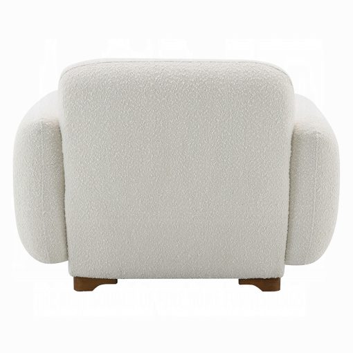 Acme Darius Beige Boucle Chair with Pillow - Image 7