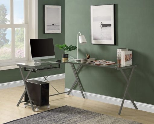 Acme Dazenus Tempered Glass Computer Desk