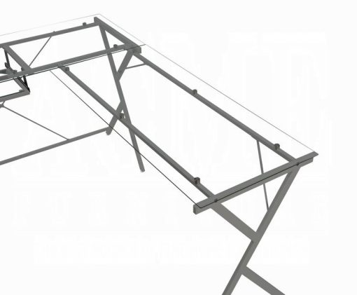 Acme Dazenus Tempered Glass Computer Desk - Image 4