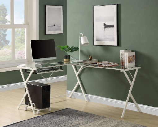 Acme Dazenus Tempered Glass Computer Desk - Image 8