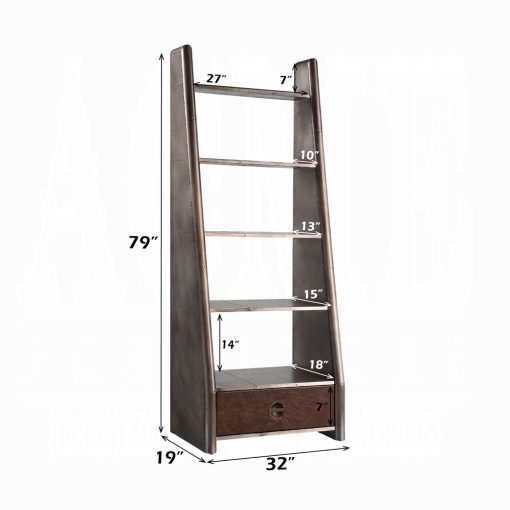 Acme Brancaster Aluminum Bookcase - Image 6