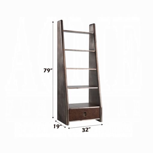 Acme Brancaster Aluminum Bookcase - Image 5