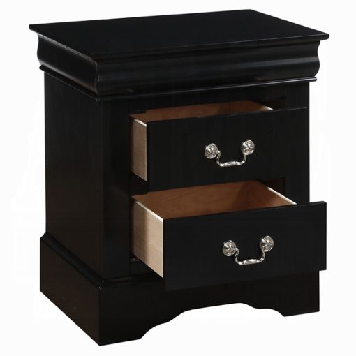 Acme Louis Philippe III Black Nightstand - Image 4