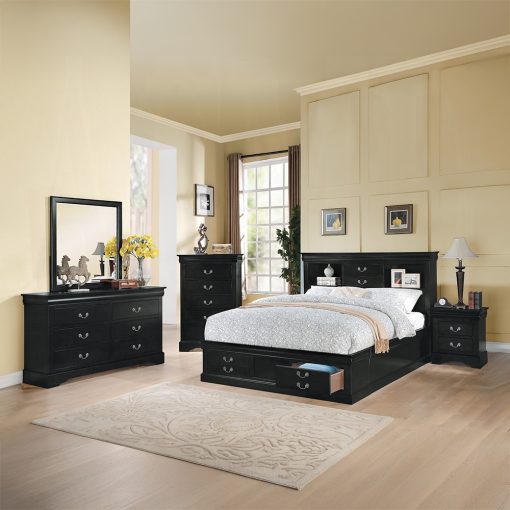 Acme Louis Philippe III Black Dresser - Image 5