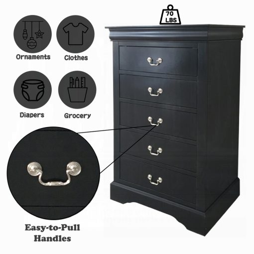 Acme Louis Philippe III Black Chest - Image 8