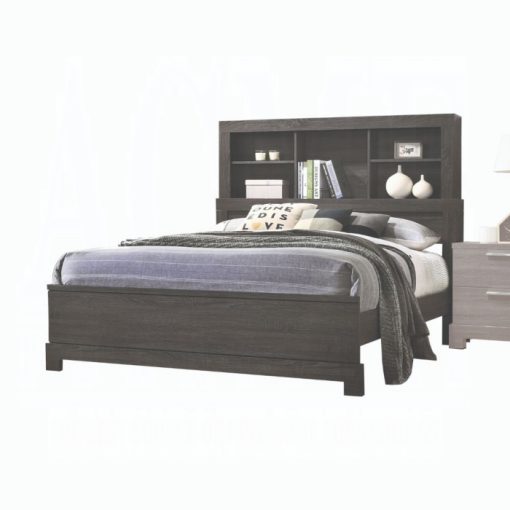 Acme Lantha Gray Oak Bed - Image 2