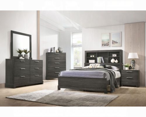 Acme Lantha Gray Oak Bed