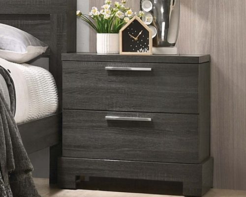 Acme Lantha Gray Oak Nightstand