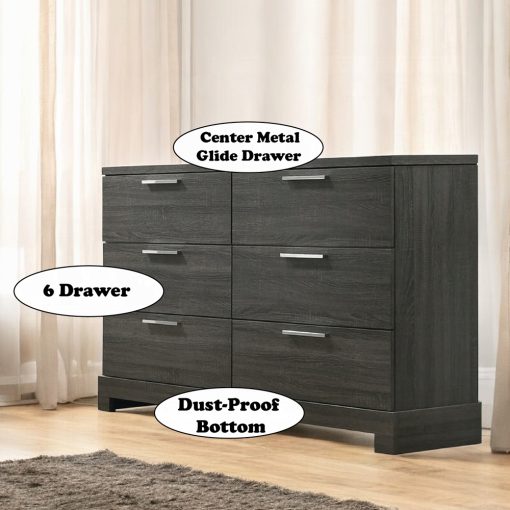 Acme Lantha Gray Oak Dresser - Image 4