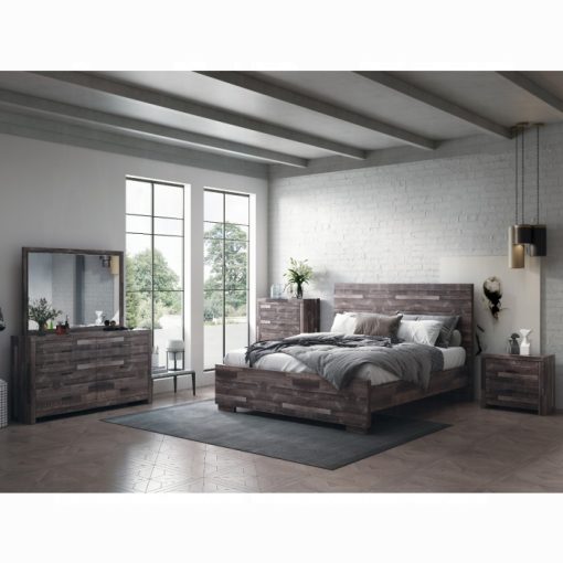 Acme Juniper Dark Cherry Queen Bed