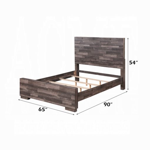 Acme Juniper Dark Cherry Queen Bed - Image 2