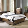 Acme Juvanth Rustic Oak & Black Eastern King Bed w/Storage