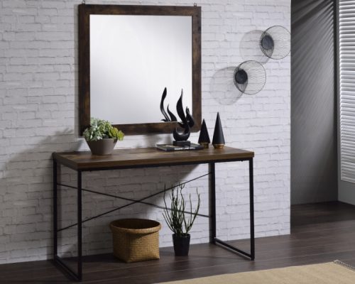 Acme Juvanth Rustic Oak Mirror