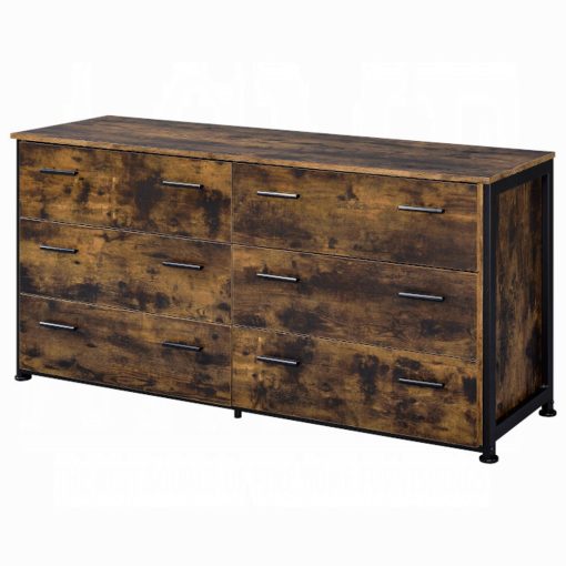 Acme Juvanth Rustic Oak & Black Dresser - Image 2