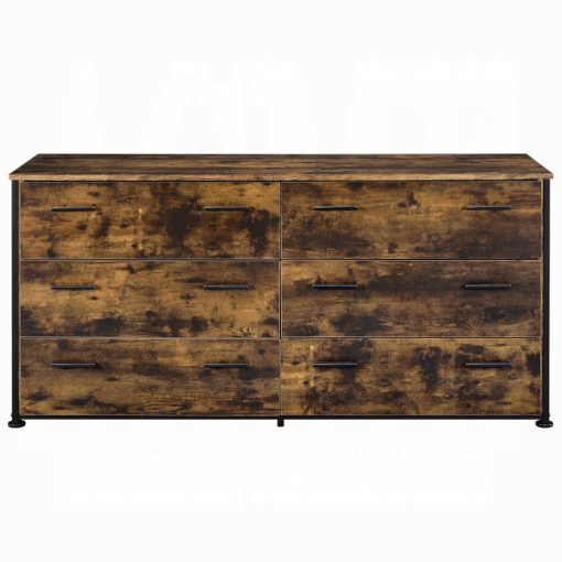 Acme Juvanth Rustic Oak & Black Dresser - Image 3
