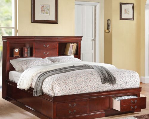Acme Louis Philippe III Bed w/Storage