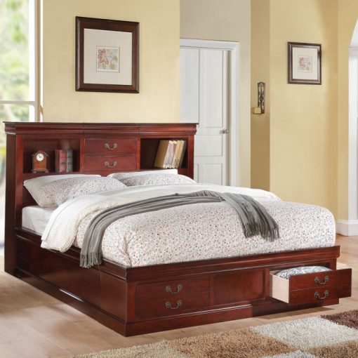 Acme Louis Philippe III Bed w/Storage