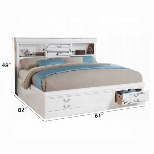 Acme Louis Philippe III Bed w/Storage - Image 15