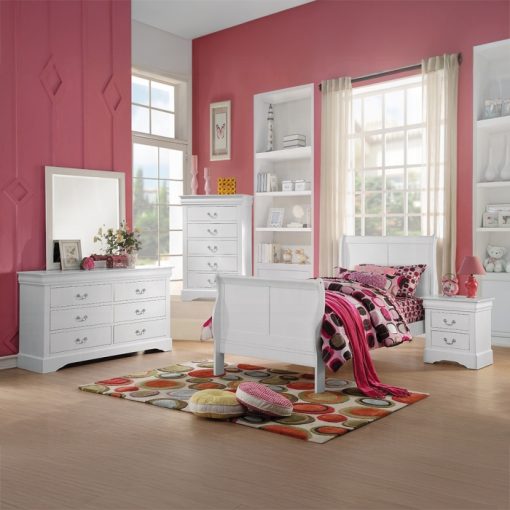 Acme Louis Philippe III White Nightstand - Image 5