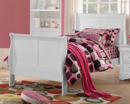 Acme Louis Philippe III White Bed