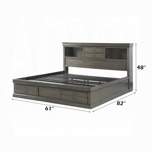 Acme Louis Philippe III Bed w/Storage - Image 30