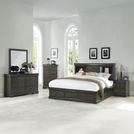 Acme Louis Philippe III Bed w/Storage - Image 29