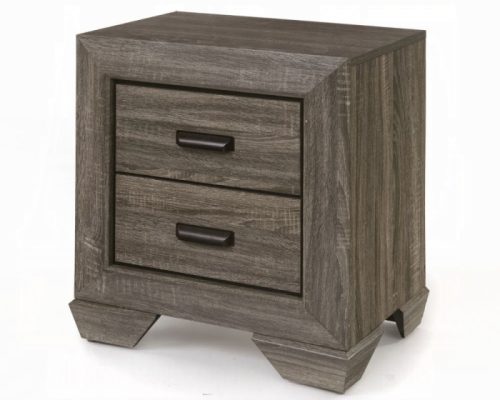 Acme Lyndon Weathered Gray Grain Nightstand