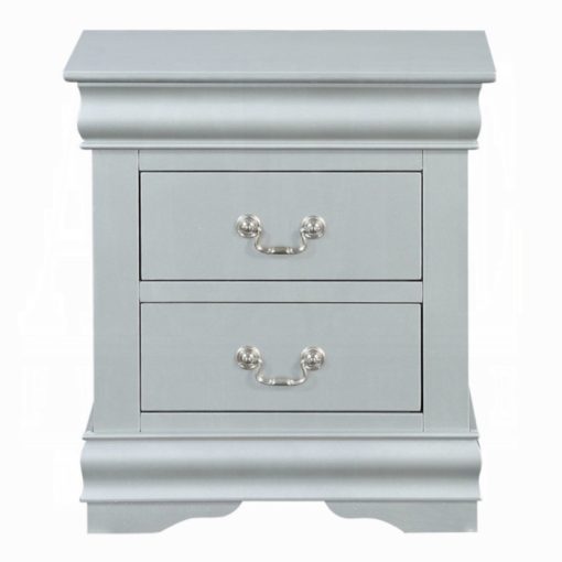 Acme Louis Philippe III Platinum Nightstand - Image 3