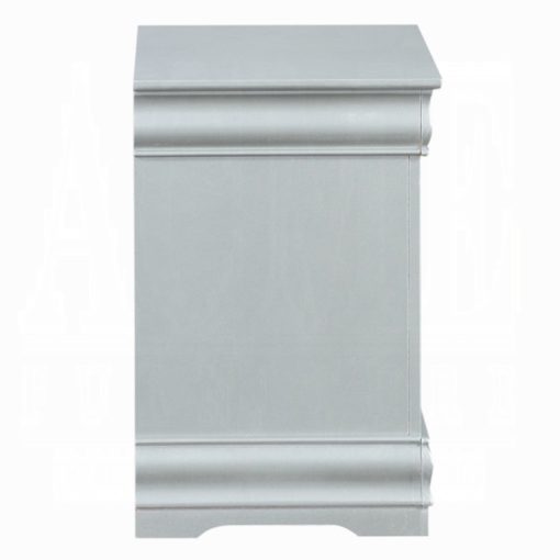 Acme Louis Philippe III Platinum Nightstand - Image 4