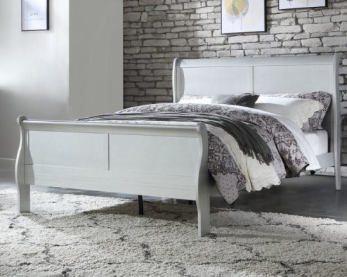 Acme Louis Philippe Platinum Twin Bed