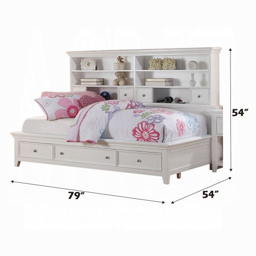 Acme Lacey White Daybed w/Storage - Image 3