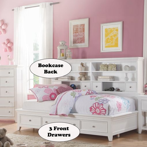 Acme Lacey White Daybed w/Storage - Image 4