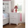 Acme Lacey White Nightstand with 2 Drawer