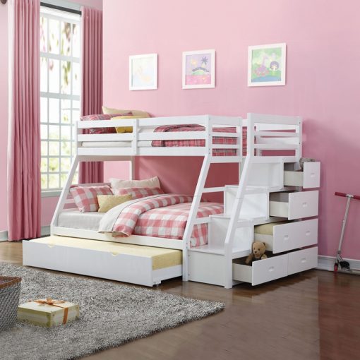 Acme Jason (Storage) Bunk Bed (T/F) w/Trundle (Full) & Storage - Image 11