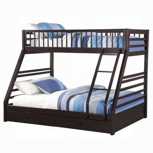 Acme Jason (XL) Espresso Bunk Bed (T XL/Q) w/Storage - Image 2