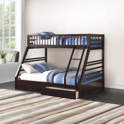 Acme Jason (XL) Espresso Bunk Bed (T XL/Q) w/Storage - Image 6