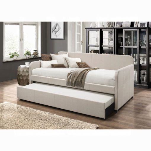 Acme Jagger Fog Fabric Daybed w/Trundle (Twin)