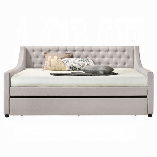Acme Lianna Pink Velvet Daybed w/Trundle - Image 8