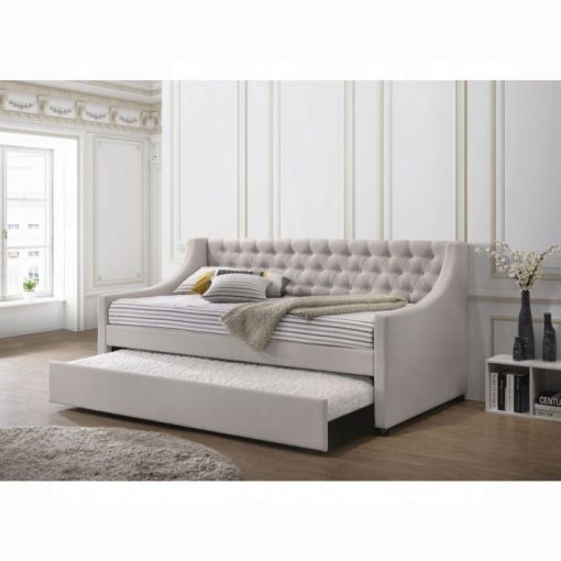 Acme Lianna Pink Velvet Daybed w/Trundle - Image 14