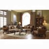Acme Jardena Fabric & Cherry Oak Sofa w/6 Pillows(Same LV01591)