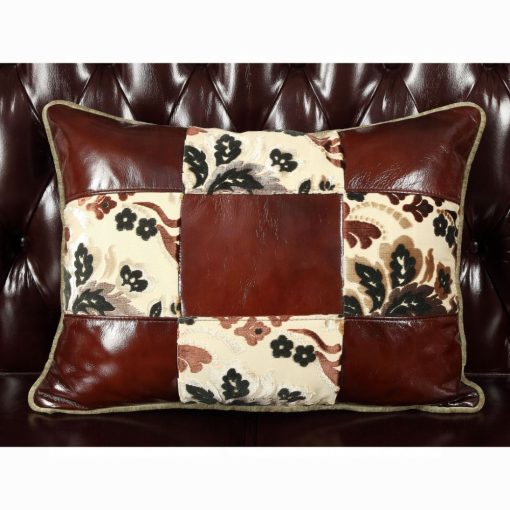 Acme Forsythia Espresso Top Grain Leather Match & Walnut Chair - Image 5