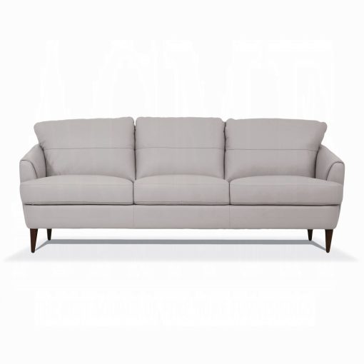 Acme Helena Pearl Gray Top Grain Leather Sofa - Image 2