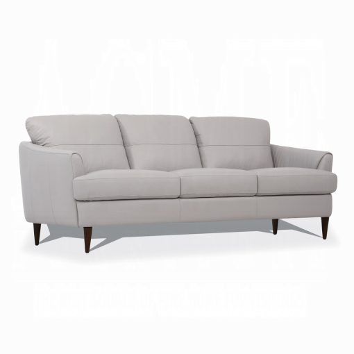 Acme Helena Pearl Gray Top Grain Leather Sofa - Image 3