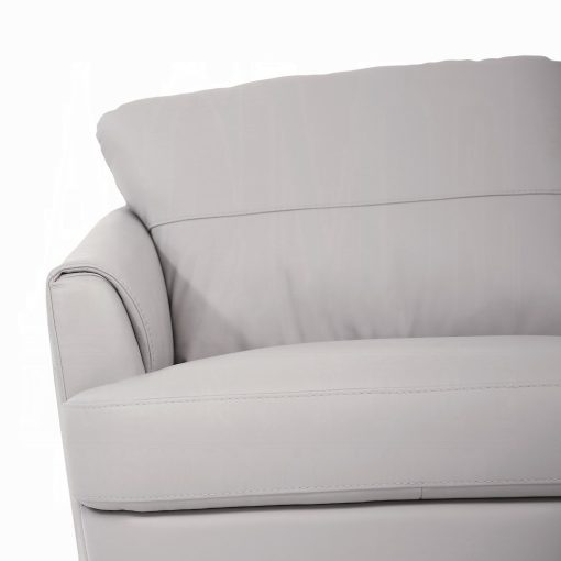 Acme Helena Pearl Gray Top Grain Leather Sofa - Image 4