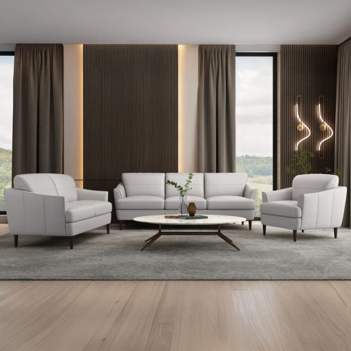 Acme Helena Pearl Gray Top Grain Leather Sofa - Image 7