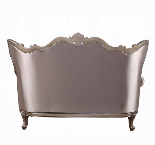 Acme Jayceon Fabric & Champagne Loveseat w/2 Pillows - Image 2