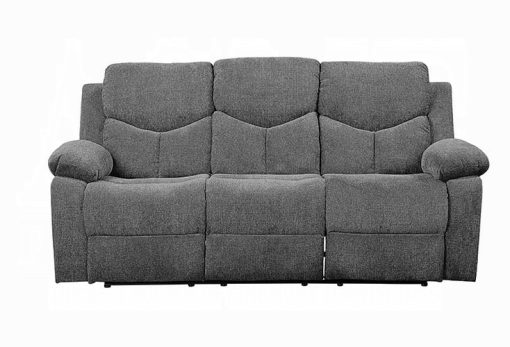 Acme Kalen Gray Chenille Motion Sofa - Image 9