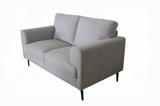 Acme Kyrene Light Gray Linen Loveseat - Image 2